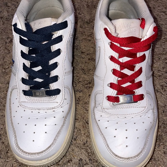 Costume Painted Flame Nike Air Force 1s - Picture 4 of 5